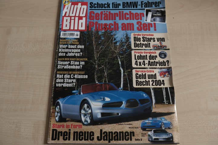 Deckblatt Auto Bild (01/2004)